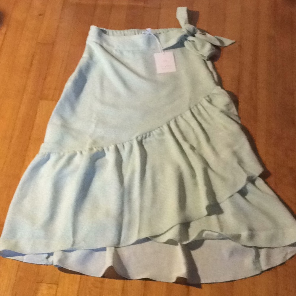LC Lauren Conrad Mint Green Cottagecore Skirt